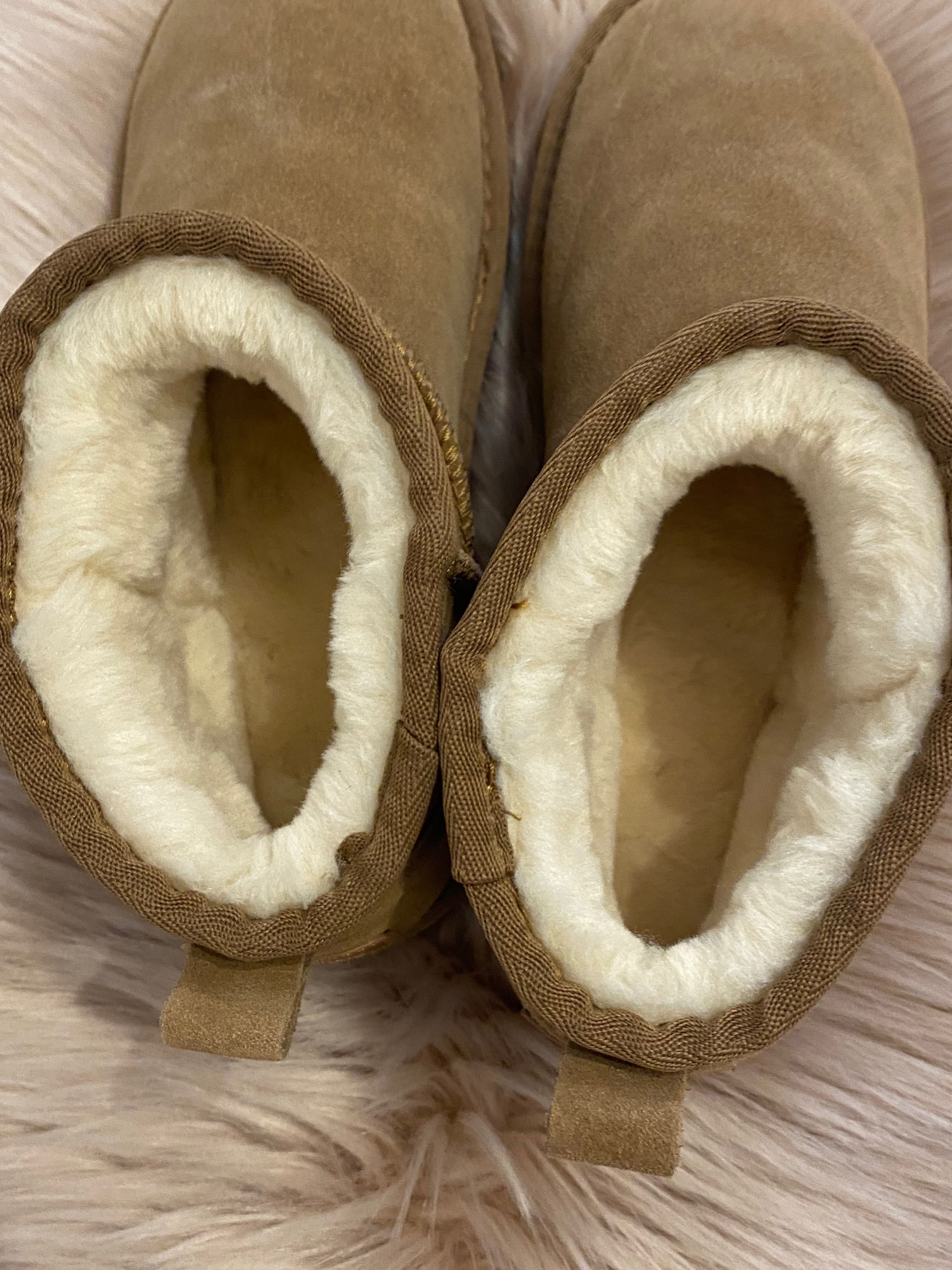 Nowe brązowe śniegowce UGG buty zimowe ugg damskie SKORA NATURALNA