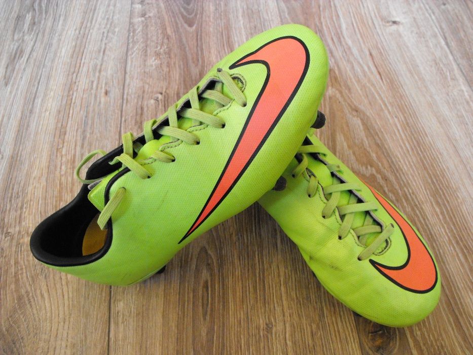 Buty NIKE Mercurial JR 37/38 24cm wkręty korki zielone stan BDB