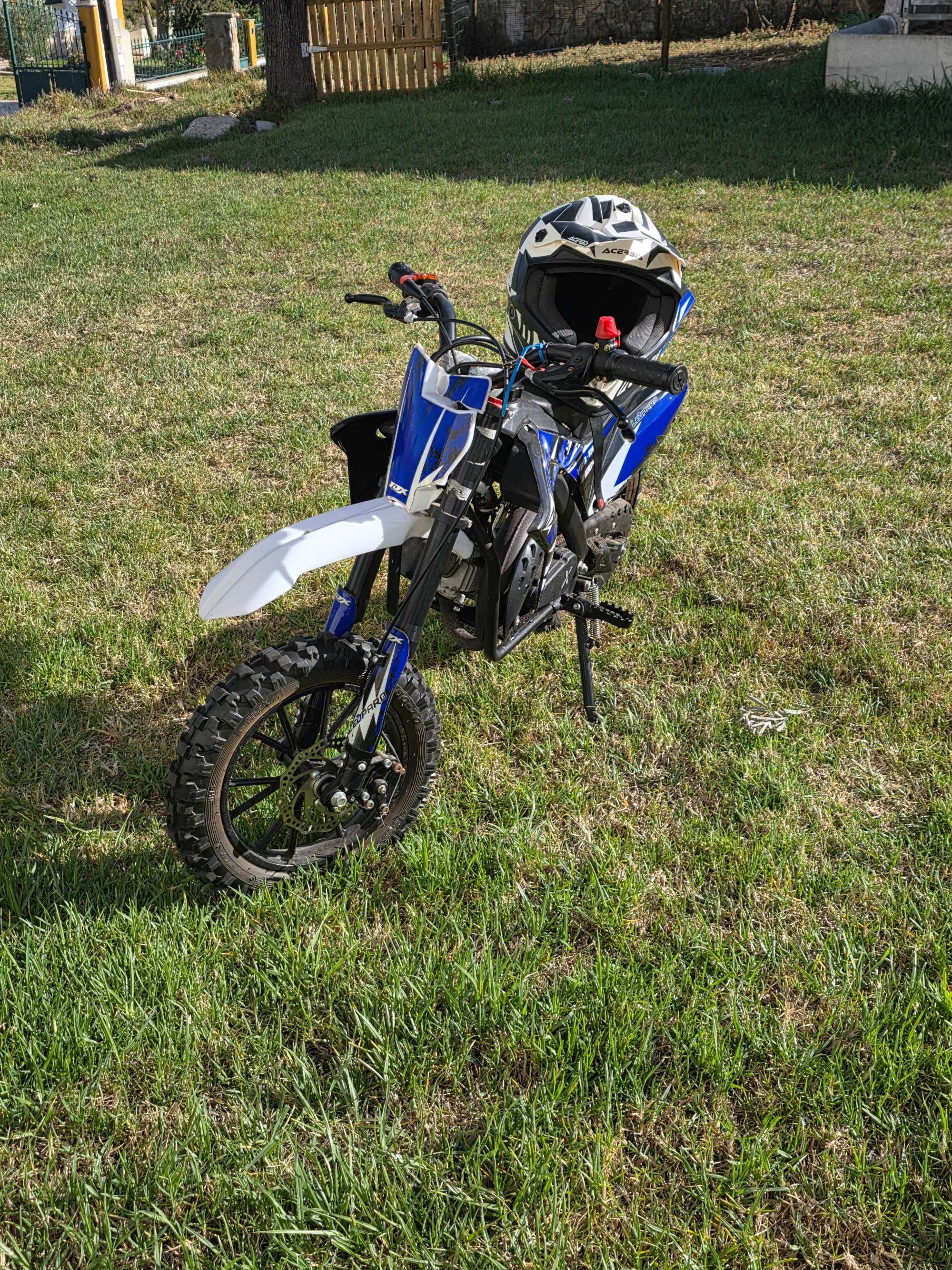 Mini moto cross c/ capacete