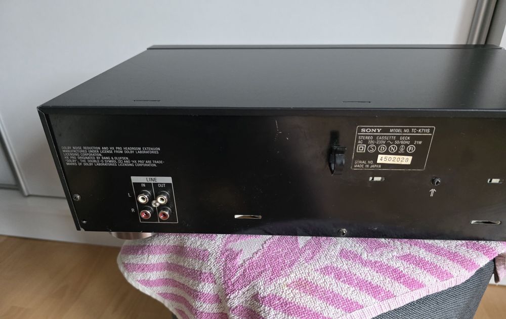 Magnetofon sony tc k711s