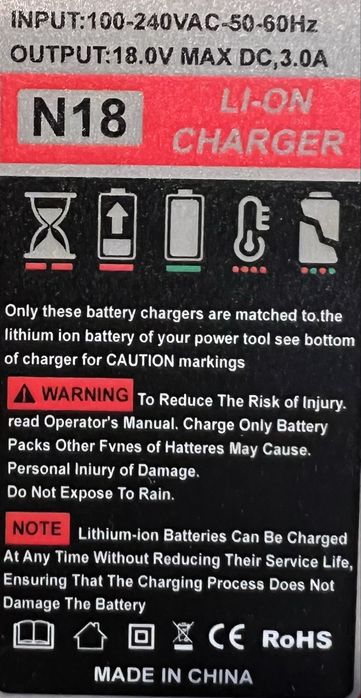 Carregador de Bateria de Lítio