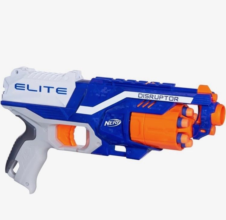 NERF Disruptor Elite Blaster - 6-Dart Rotating Drum