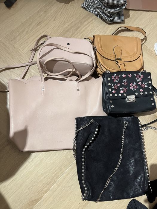 Zestaw paczka bulk 5 torebek Stradivarius Zara Reserved Bershka