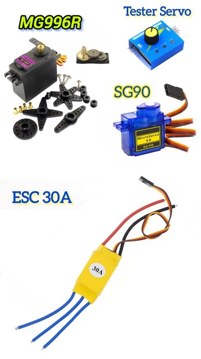 Мотор, ESC, сервопривод, кабанчики, аксессуары авиамодель квадрокоптер
