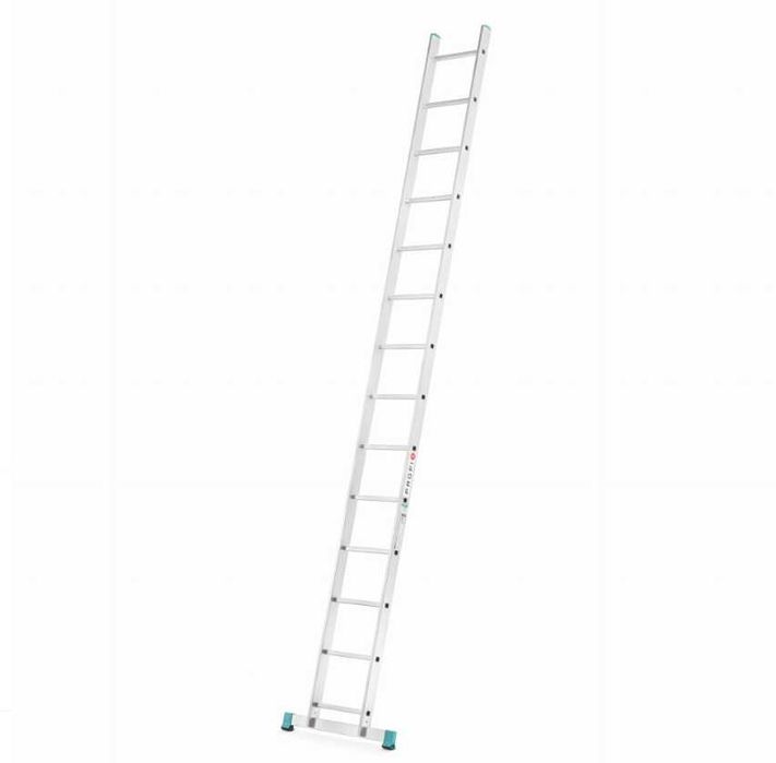 DRABINA 1-elementowa 1x14 / długość: 3,98 m / wysokość robocza: 5,5 m