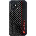 Etui Audi Carbon Fiber Stripe na iPhone 12 / iPhone 12 Pro - czarne