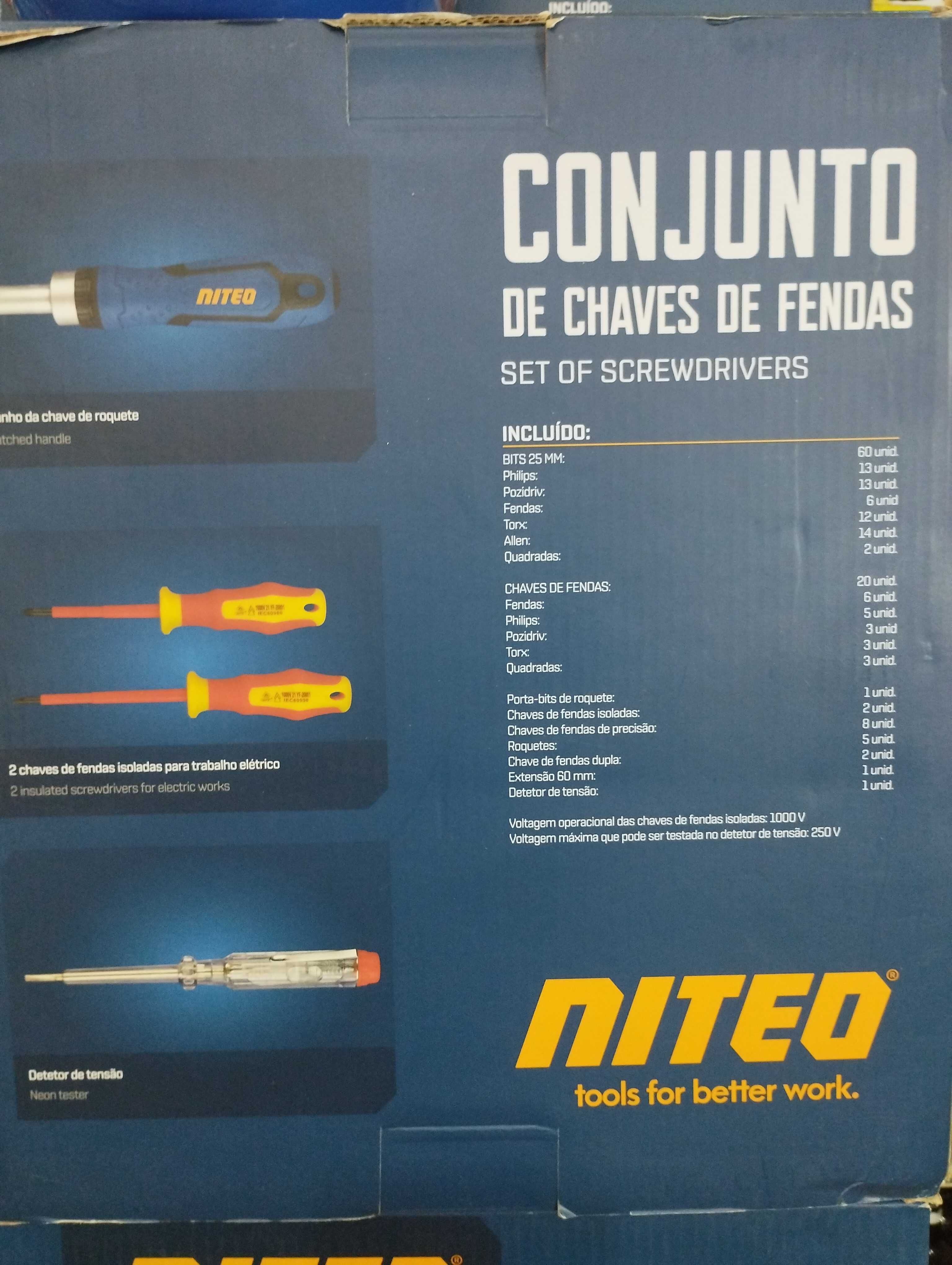 Conjuntos de chaves de fendas Niteo 100 peças
