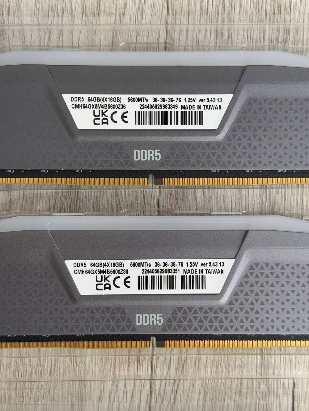 Оперативна пам'ять Corsair Vengeance RGB DDR5 DIMM (4x16GB) 5600 MHz