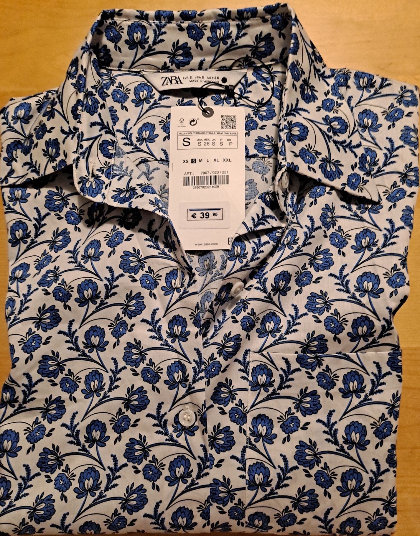Camisa Zara manga curta