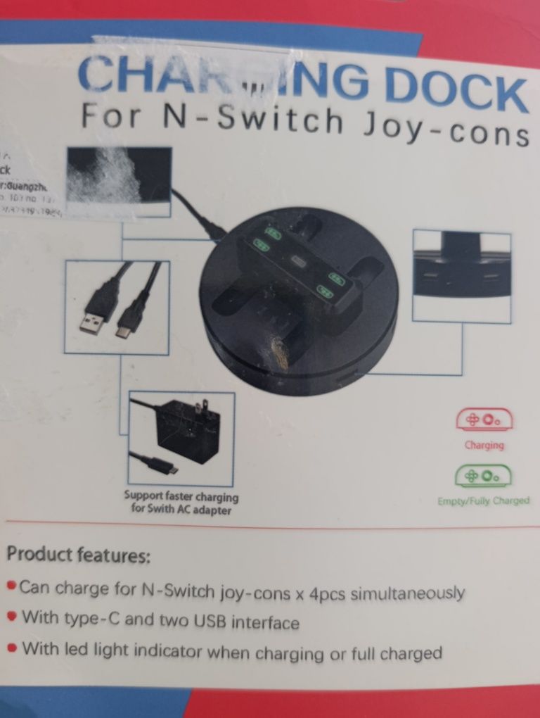 Dock na 4 joy-cons Nintendo Switch