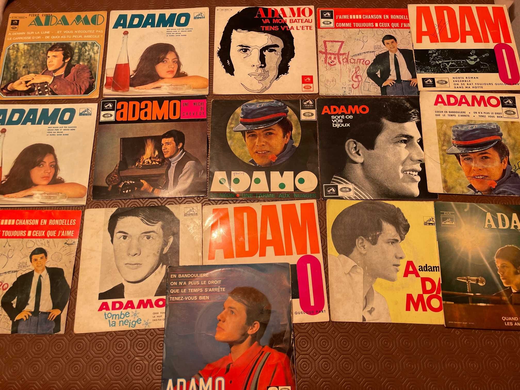 Lote singles & EP's Adamo. Preço é do lote.
