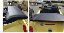 Defletor+capa para capota+farol beetle