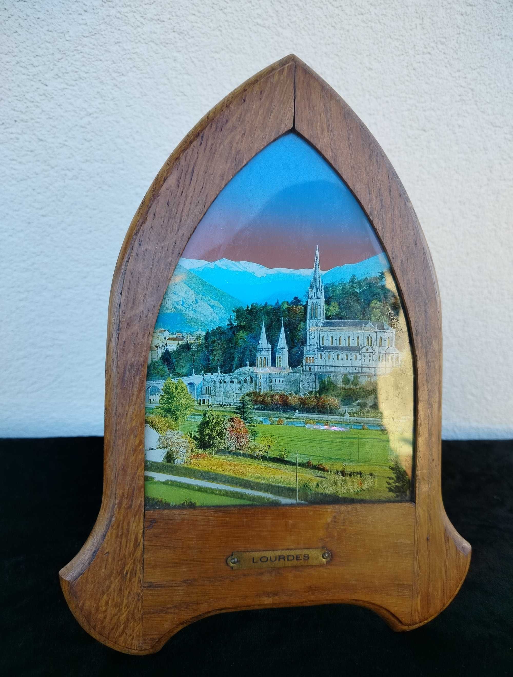 Stara pozytywka – obrazek Lourdes, Sanktuarium Maryjne