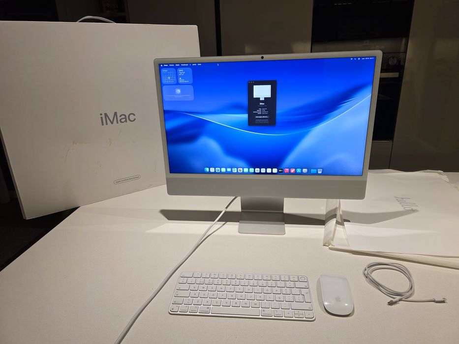iMac M4 24" 16GB 256GB NOVO. Troca/retoma. Fatura, garantia, mouse key