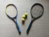 2x Raquetes de Ténis: Wilson SPS E/X Court + Donnay Agassi Star 3000