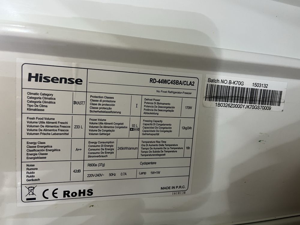 Combinado Hisense