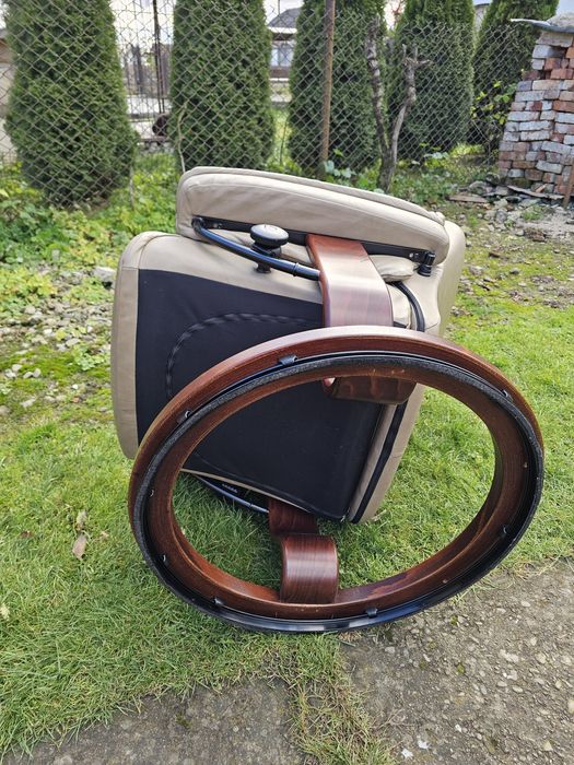 Крісло шкіряне реклайнер