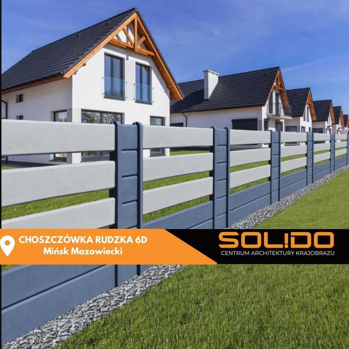 Ogrodzenie betonowe – Płyta palisadowa 20 – różne wzory i kolory