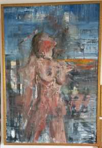 Танцующая девушка, 1100 на 800 мм. Oil on canvas, в рамме