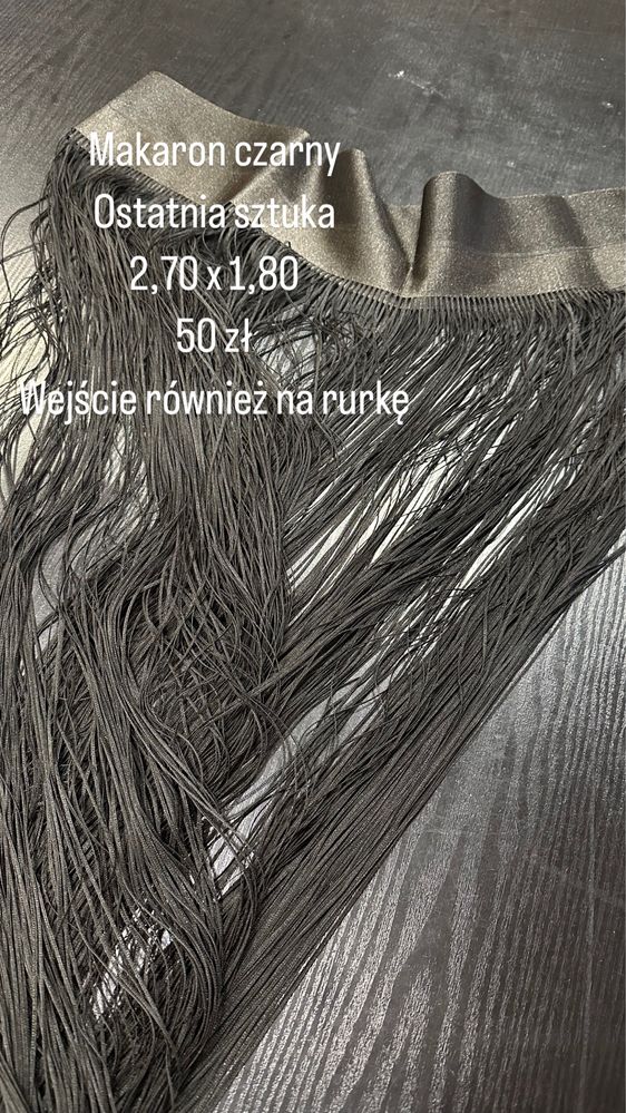 Firanki ,makaron’ WYPRZEDAŻ różne kolory