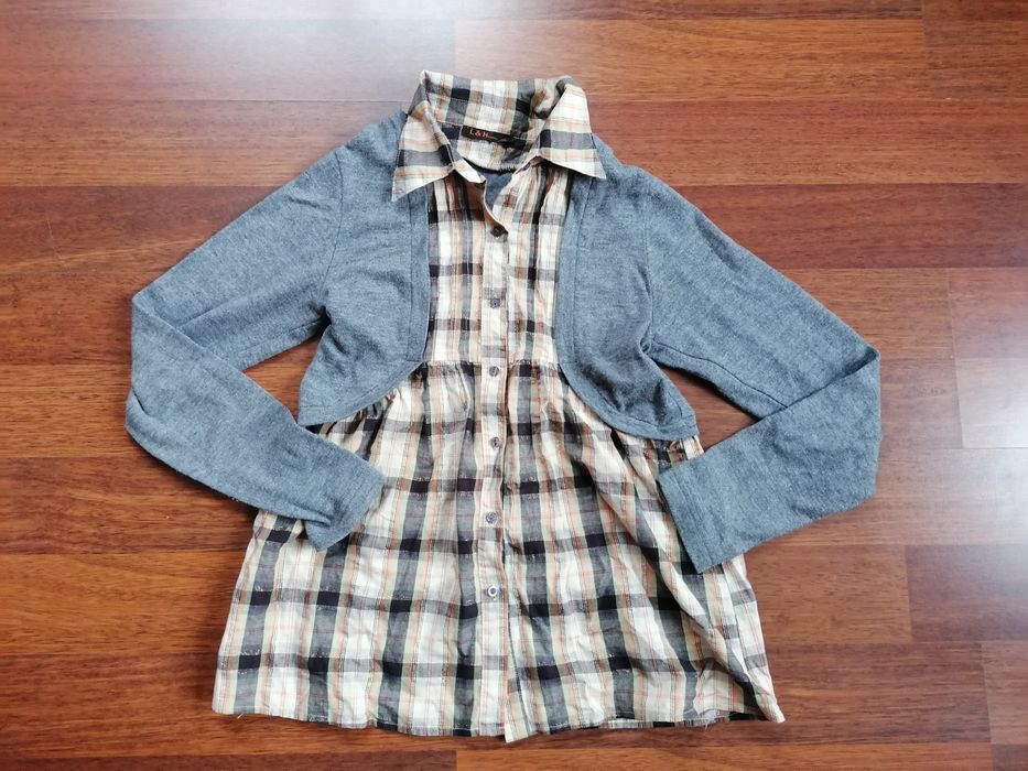 Rozm. ok M, Kolorowa bluzka /koszula ciążowa