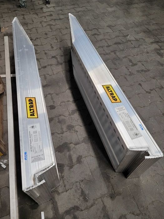 ALTRAP Najazdy aluminiowe 4m 4t 2850 zł komplet certyfikat