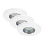 Zestaw Briloner 3 lamp sufitowych LED w kolorze białym, oczko, spot.