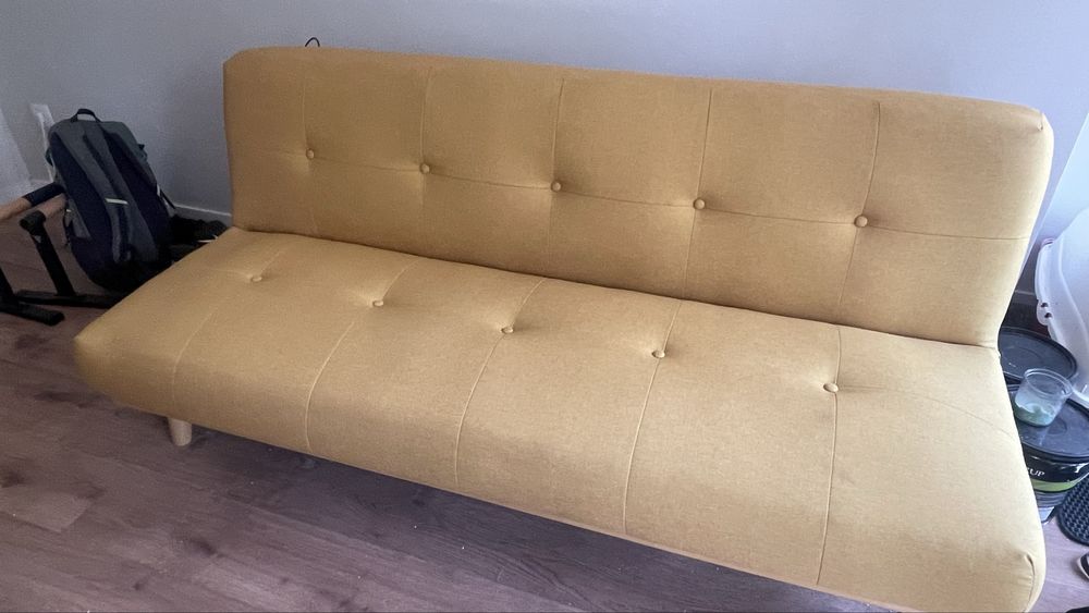 Sofa cama amarelo Sklum