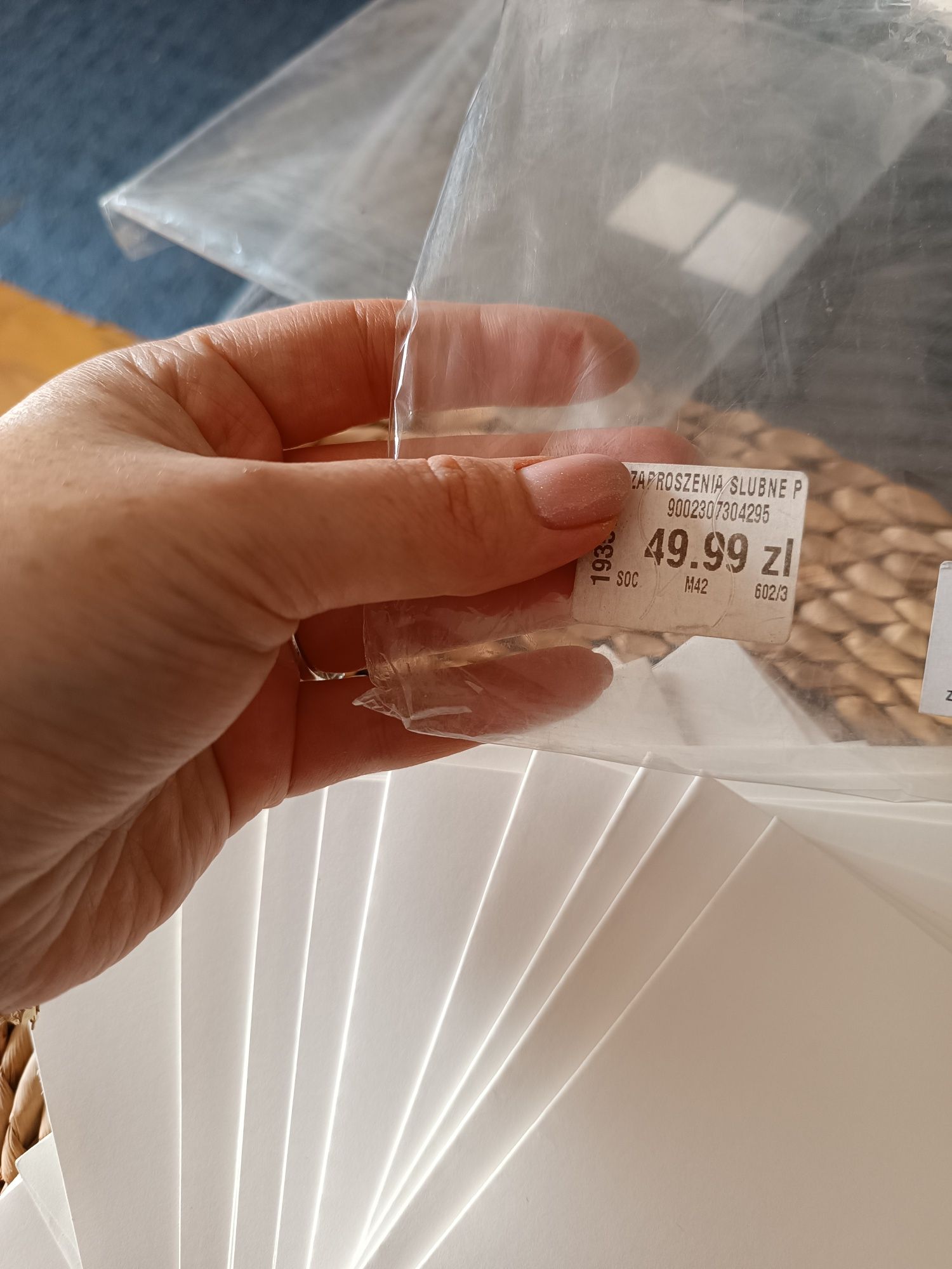 2zestawy zaproszeń ślubnych po 10sztuk
