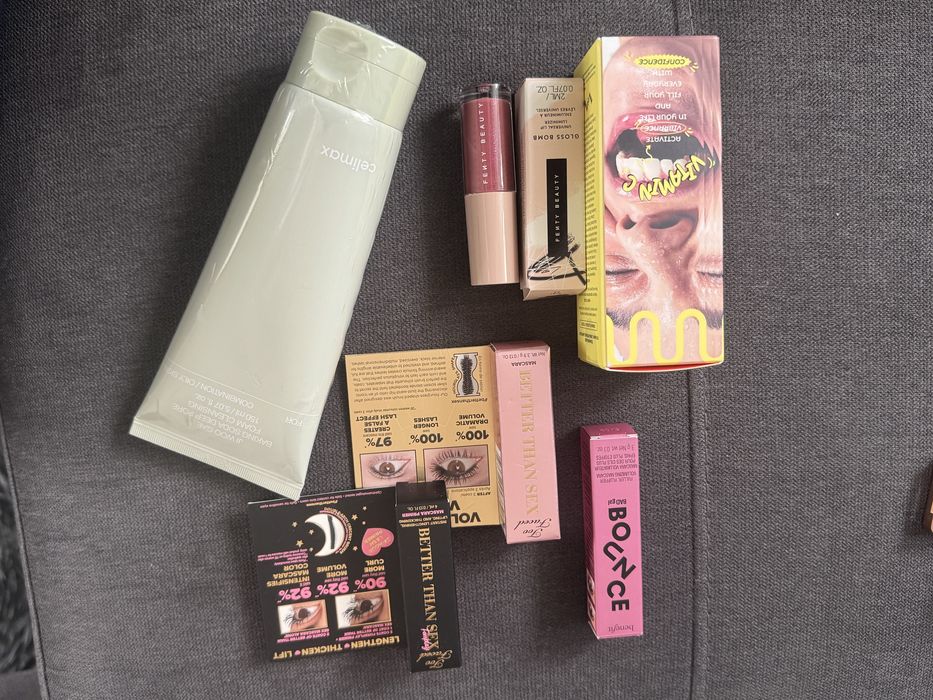 Benefit too faced fenty beauty blyszczyk tusz serum zel do twarzy