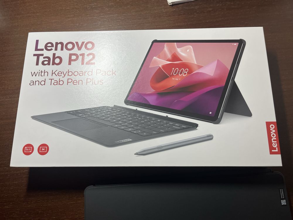 Tablet Lenovo P12 com pen e teclado