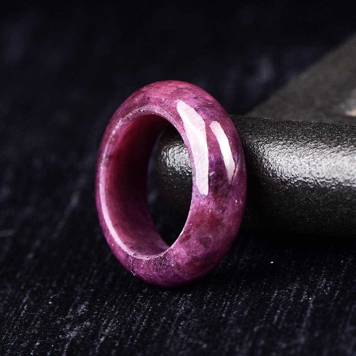 Certificado ALGT - Anel de Rúbido Natural Grande e  Exclusivo- 8.16 g