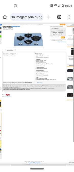 Płyta gazowa Ariston