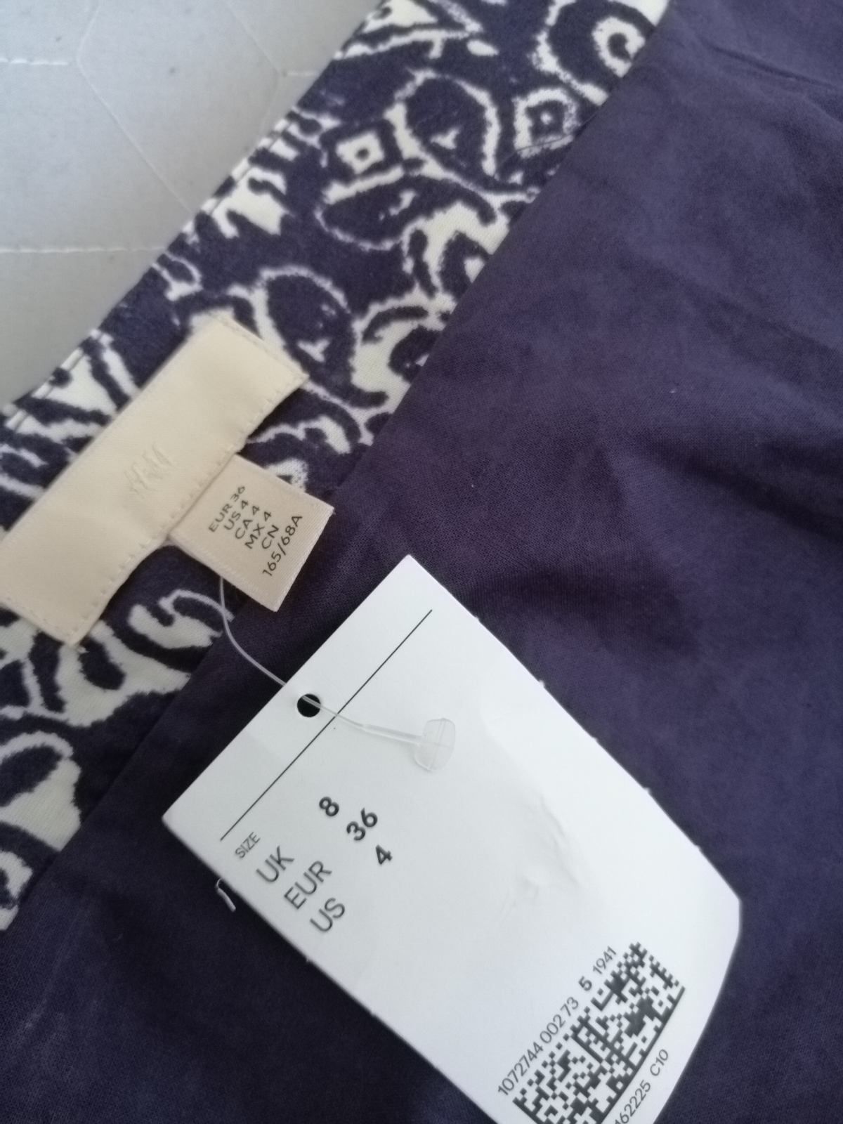 H&M spódnica wzorzysta 36 zakładkowa