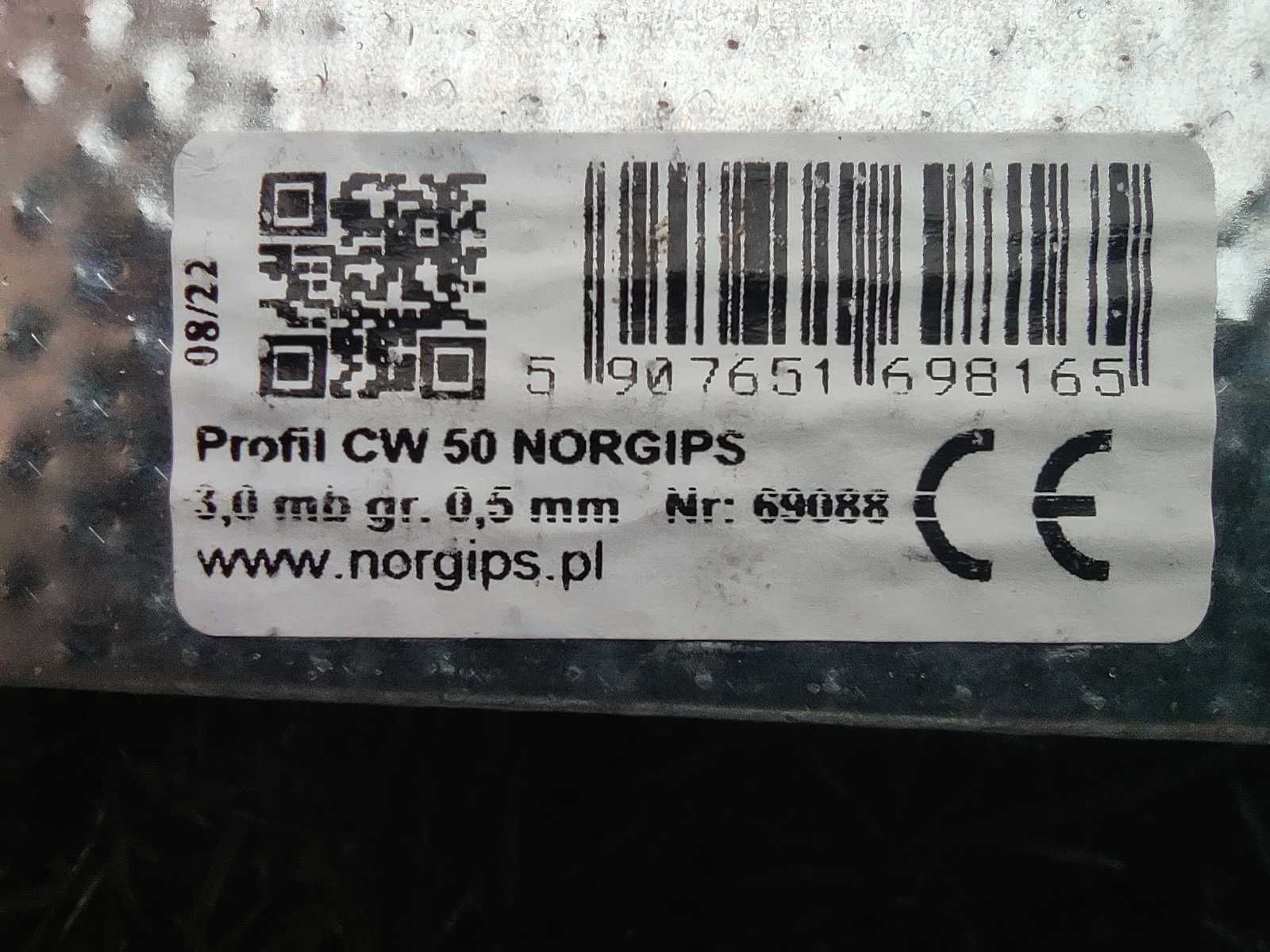 Profil CW50 stalowy Norgips , Regips