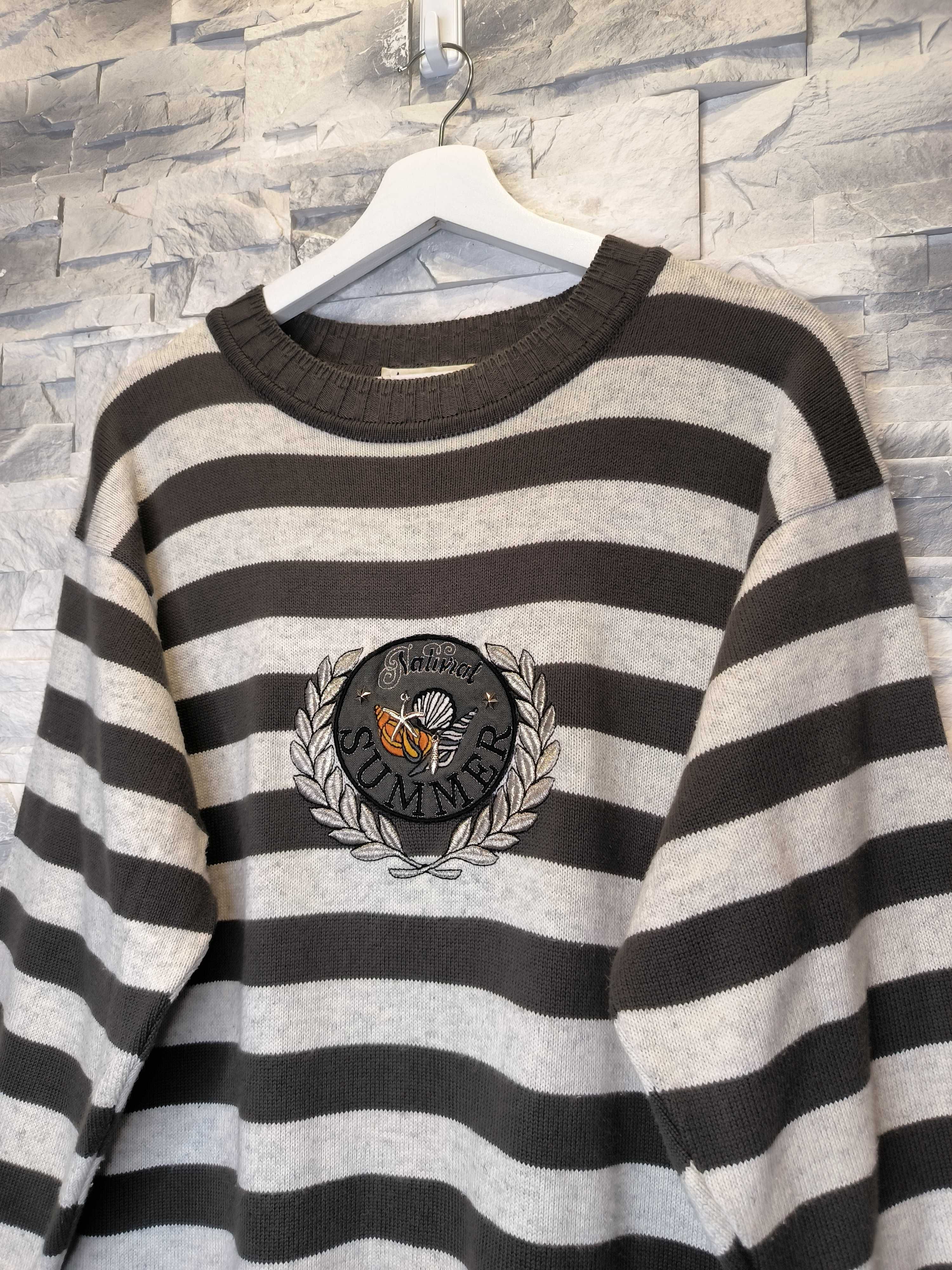 Sweter Paski Atenzione Carlo Colucci Paski Vintage