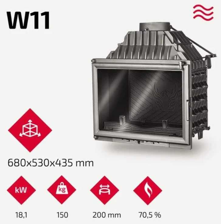 Камін,Топка KAWMET W6,W2,W3,W4,W1,W13A,W11,W12,W17,W16 PВ.В наявності