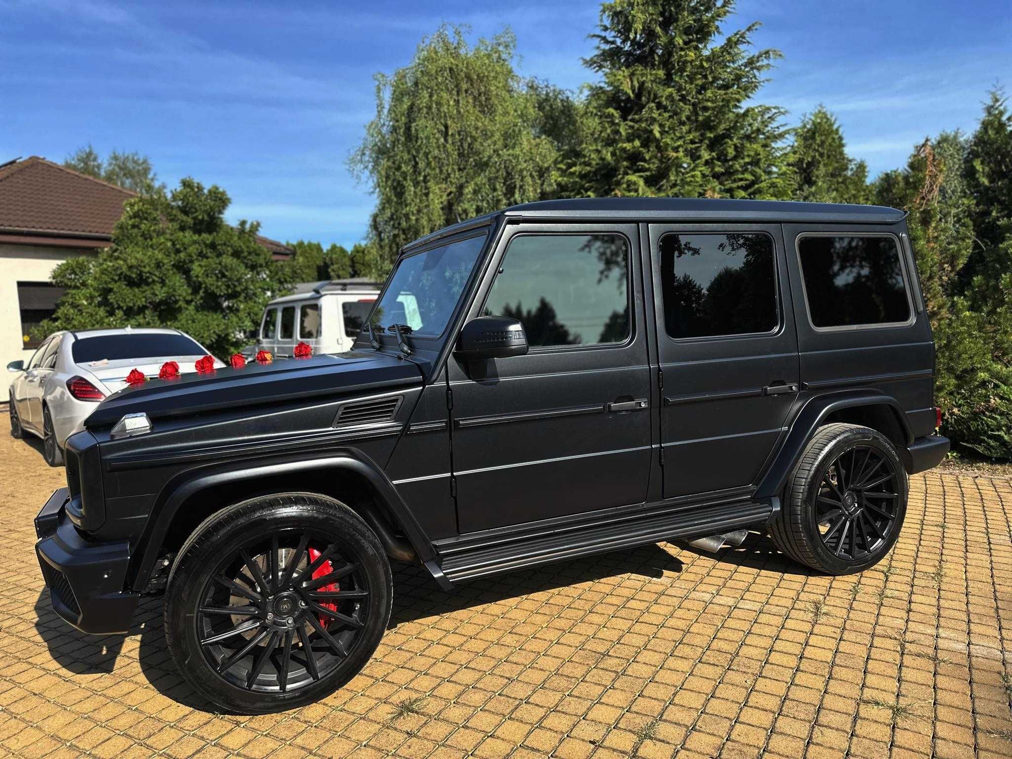 Czarny Mercedes G-Class AMG Wolne Terminy auta do slubu  Białystok