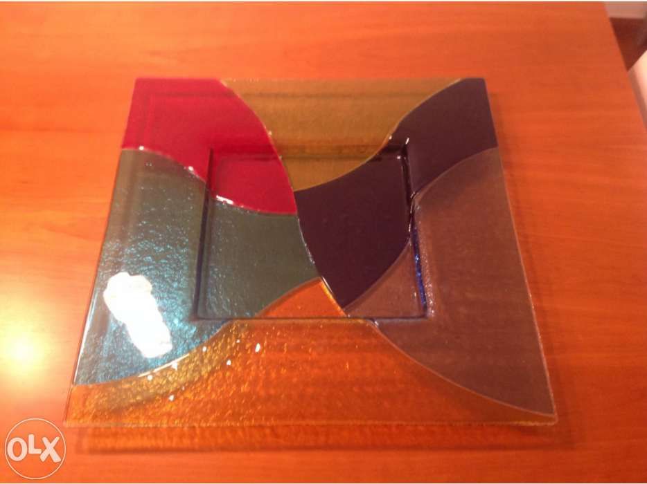 Prato Vidro Decorativo