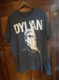 Szary bawełniany t-shirt oversize merch y2k style Bob Dylan