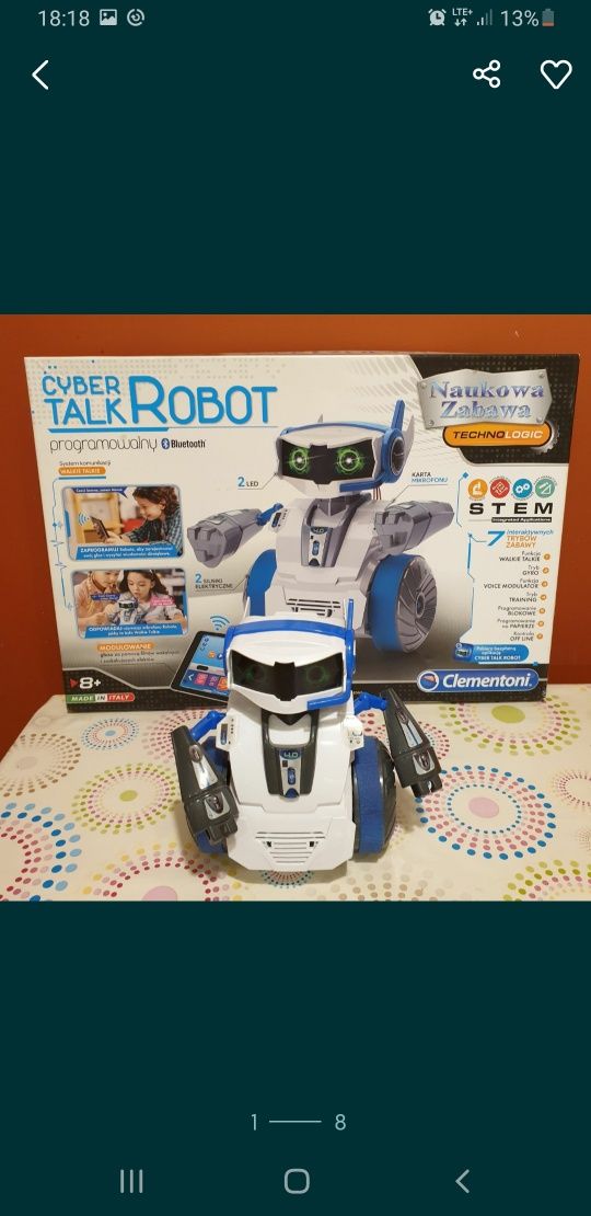 Zabawka naukowa Cyber talk ROBOT programowalny