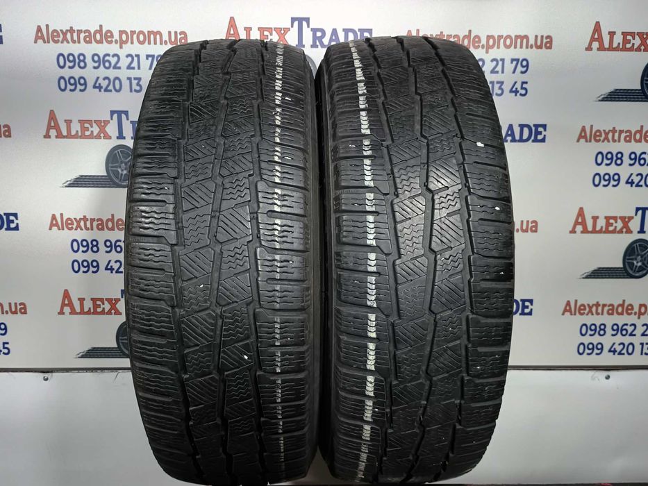 2 шт. 215/60 R17C цешка Michelin Agilis Alpin зимові шини б/у, 7 мм