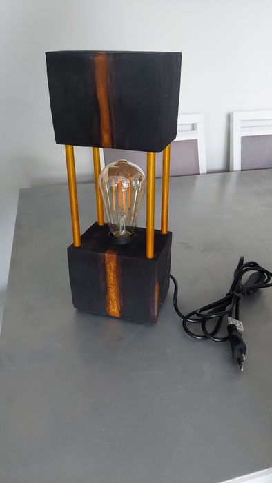 Lampka nocna, loft, glamour