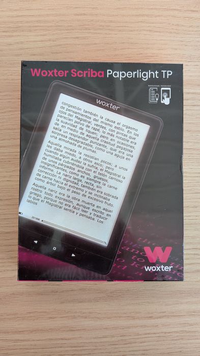 e-Reader Woxter Scriba 195 Paperlight TP - caixa lacrada
