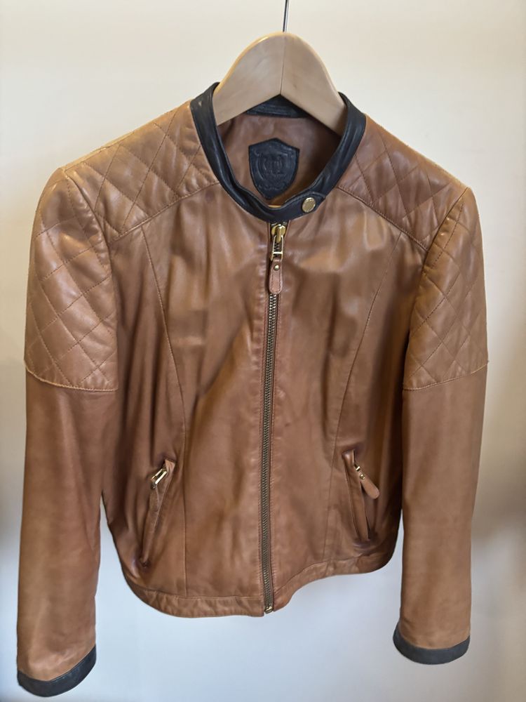 Casaco Senhora Pele - Massimo Dutti - Camel
