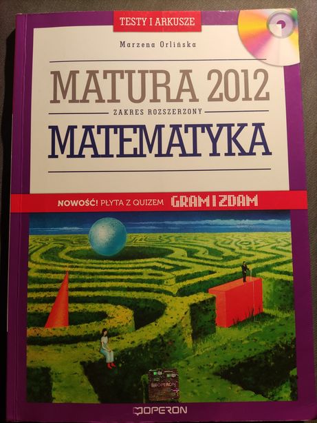 Matura 2012 testy i arkusze matematyka + płyta