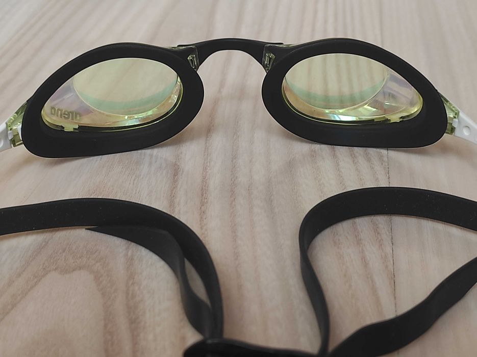 Окуляри для плавання Arena COBRA SWIPE MIRROR біло-жовто-чорні