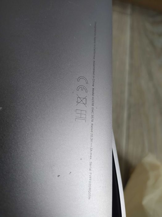 MacBook Pro A2338, пострадавший