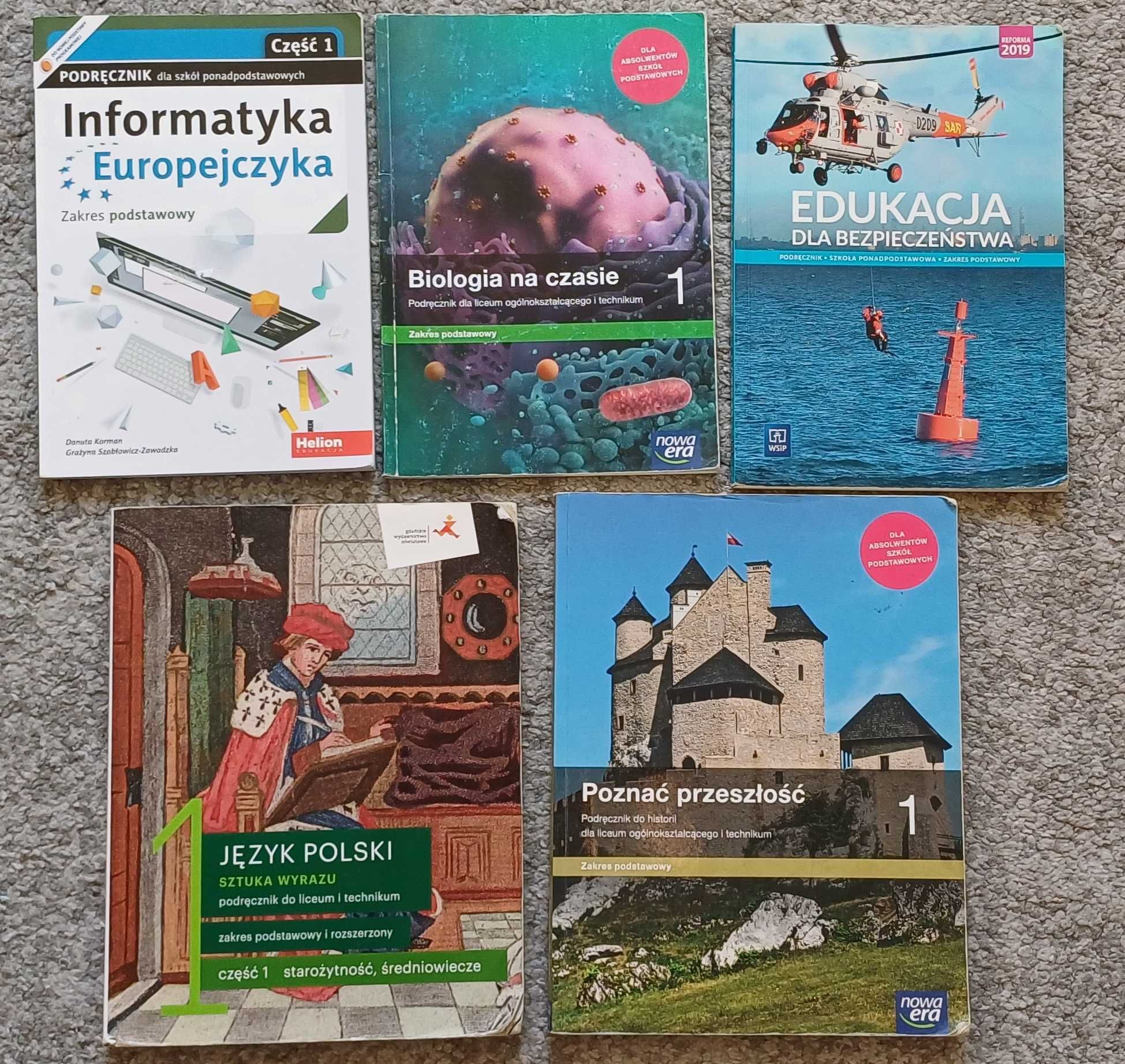 1 klasa - podręczniki szkolne - komplet