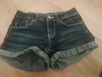 Spodenki jeansowe dla dziewczynki rozmiar 128 regulowane